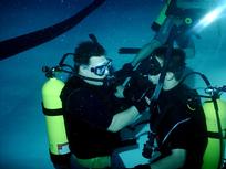 Instructor Teaching Diving
